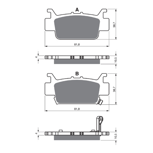 GOLDfren Brake Pads Off-Road Racing GF382 - K5 ( PR524 )