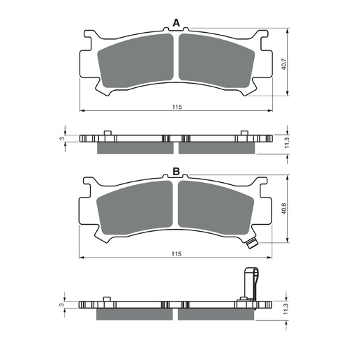 GOLDfren Brake Pads Off-Road Racing GF383 - K5 ( PR522 )