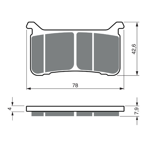 GOLDfren Brake Pads Sintered Sports GF386 - S3