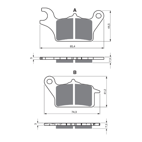 GOLDfren Brake Pads Sintered Sports GF387 - S3