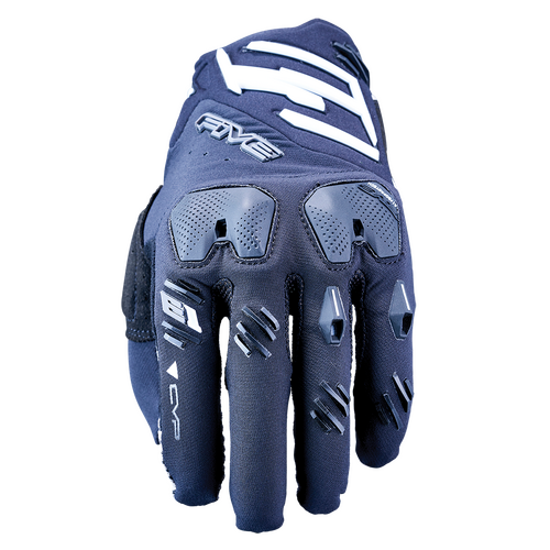 Five 'E1 Enduro' Off-Road Gloves - Black/White