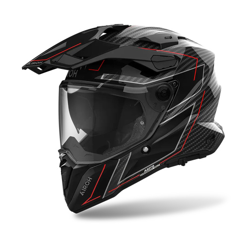 Airoh 'Commander 2 Stylish Gloss Carbon' Adventure Helmet