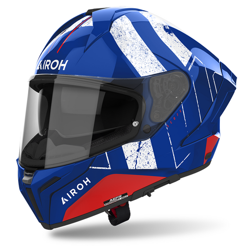 Airoh 'Matryx Scope' Road Helmet - Blue/Red Gloss
