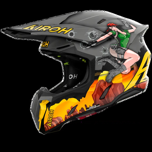 Airoh 'Twist 3 Adventure Matt' MX Helmet