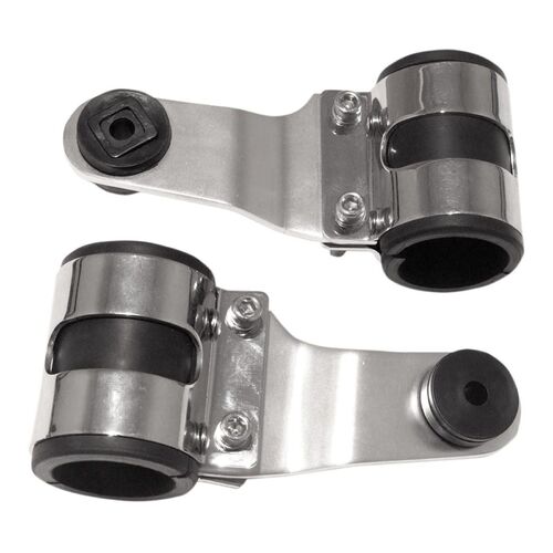 Whites Head Light Bracket Chr STE 35-41mm