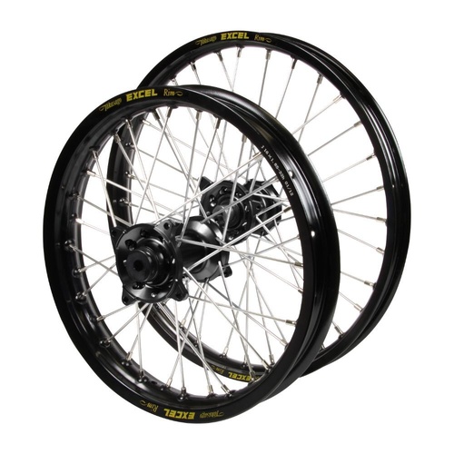 Honda Haan Black Hubs / Excel JNR Black Rims Wheel Set