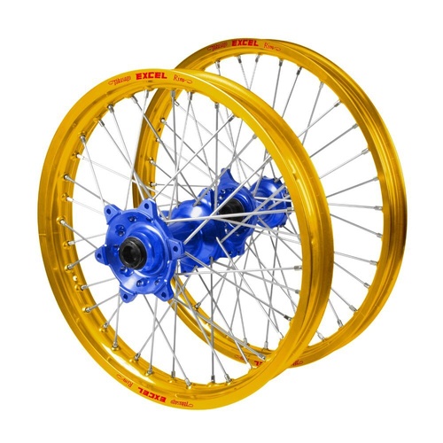 Honda Haan Blue Hubs / Excel Gold Rims Wheel Set