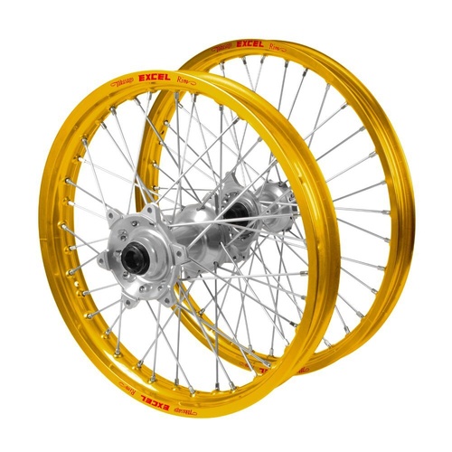 Honda Haan Silver Hubs / Excel Gold Rims Wheel Set