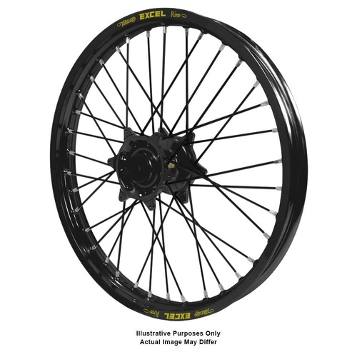 Honda Africa Twin CRF1000L Adventure Haan Black Hubs / Excel Black Rims / Black Spokes Front Wheel