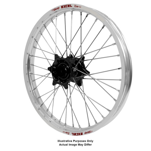 Honda Africa Twin CRF1000L Adventure Haan Black Hubs / Excel Silver Rims Front Wheel