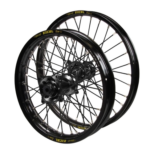 Gas Gas Haan Black Hubs / Excel JNR Black Rims / Black Spokes Wheel Set