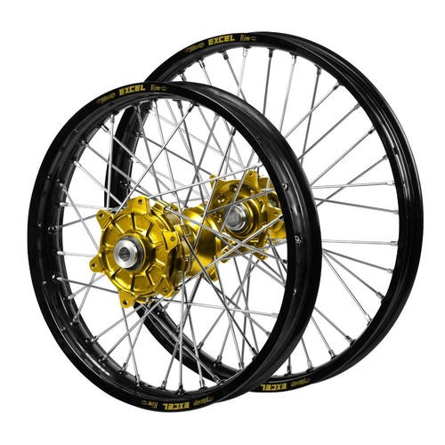 KTM Adventure Haan Gold Hubs / Excel Black Rims Wheel Set