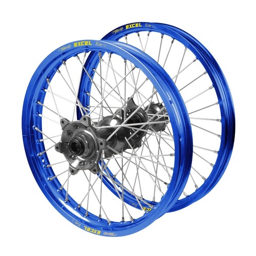 Husqvarna Haan Titanium Hubs / Excel Blue Rims Wheel Set
