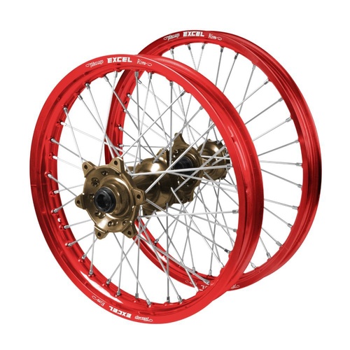 KTM Haan Magnesium Hubs / Excel Red Rims Wheel Set