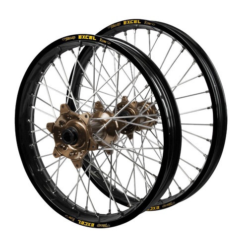 KTM Adventure Haan Magnesium Hubs / Excel Black Rims Wheel Set