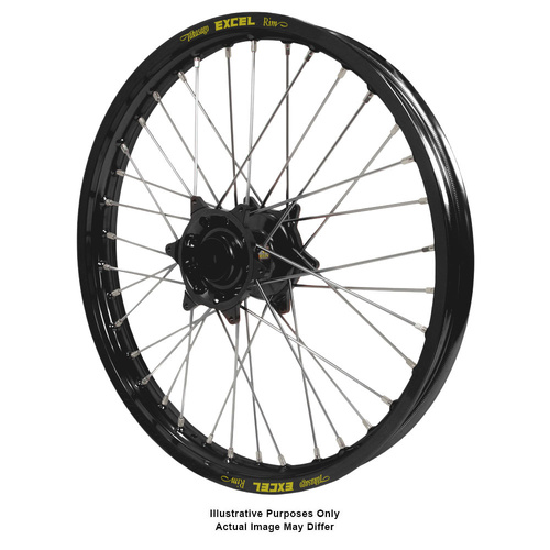 Suzuki V-Strom DL650-1000 Adventure Haan Black Hubs / Excel Black Rims Front Wheel
