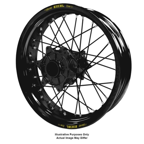 Suzuki V-Strom DL650-1000 Adventure Haan Black Hubs / Excel Black Rims / Black Spokes Rear Wheel
