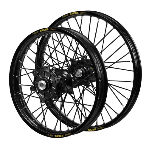 Fantic Haan Cush Drive Black Hubs / Excel Black Rims / Black Spokes Wheel Set