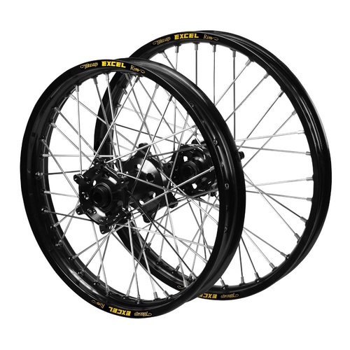 Yamaha Haan Black Hubs / Excel Black Rims Wheel Set