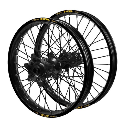BMW Adventure Haan Black Hubs / Excel Black Rims / Black Spokes Wheel Set