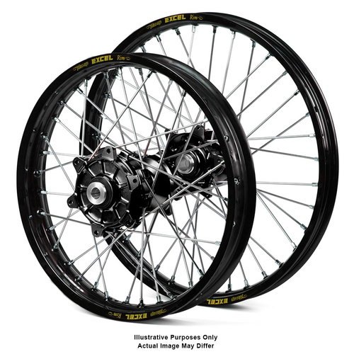 BMW F800 Adventure Black Excel Rims / Black Haan Hubs Wheel Set - F800 GS 2006-On 17*3.50 / 17*4.25 