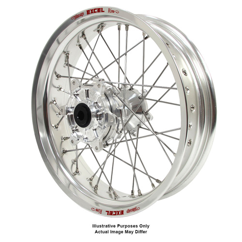 BMW F800 Adventure Haan Silver Hubs / Excel Silver Rims Rear Wheel