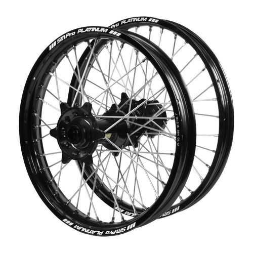Honda Haan Black Hubs / SM Pro Platinum Black Rims Wheel Set