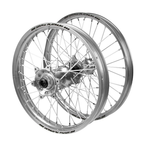 Honda Haan Silver Hubs / SM Pro Platinum Silver Rims Wheel Set