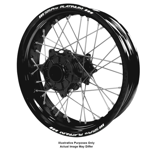 Suzuki V-Strom DL650-1000 Adventure Haan Black Hubs / SM Pro Platinum Black Rims Rear Wheel