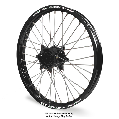 BMW F800 Adventure Black Platinum Rims / Black Haan Hubs Front Wheel - F800 GS 2006-On 17*3.50 