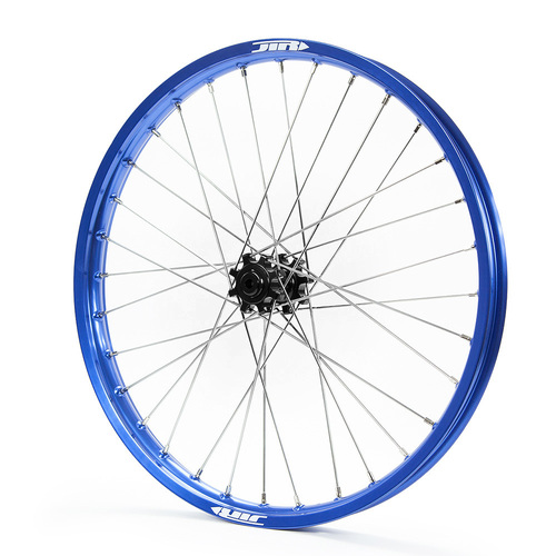 JTR Speedway Blue Rims / Black Hubs Front Wheel