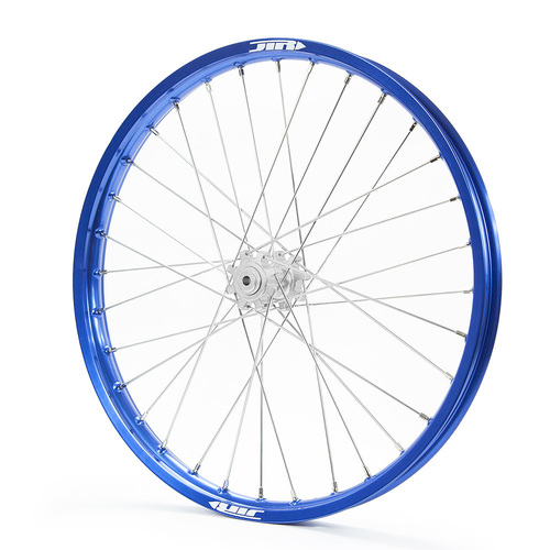 JTR Speedway Blue Rims / Silver Hubs Front Wheel