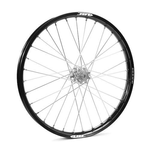 JTR Speedway Black Rims / Silver Hubs Front Wheel