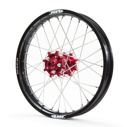 JTR Speedway Black Rims / Red Hubs Rear Wheel