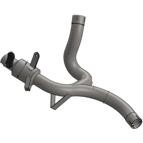 LV LINK PIPE (CAT ELIM.) | STAINLESS | MSTRADA 950/S 21> (Comp w orig. exhaust, pann, under cowl)