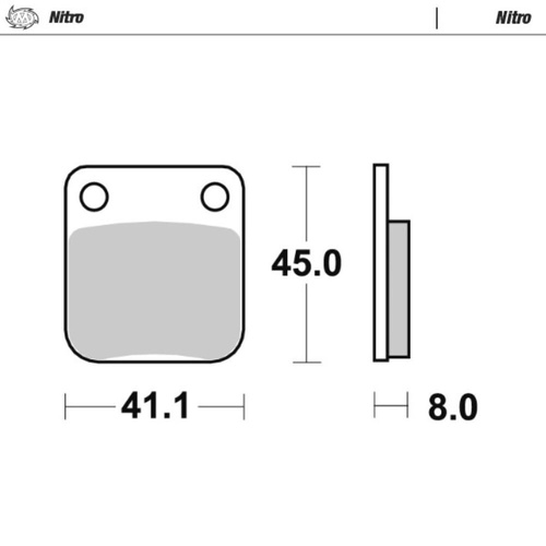 Moto-Master Husqvarna Nitro Rear Brake Pads