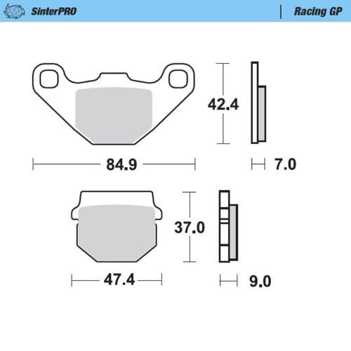 Moto-Master Kawasaki SinterPro Racing GP Front Brake Pads