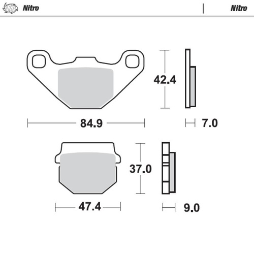 Moto-Master TM Nitro Front Brake Pads