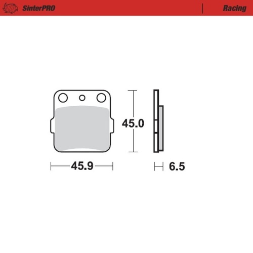 Moto-Master Yamaha SinterPro Racing Rear Brake Pads