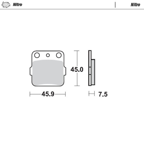 Moto-Master Yamaha Nitro Rear Brake Pads