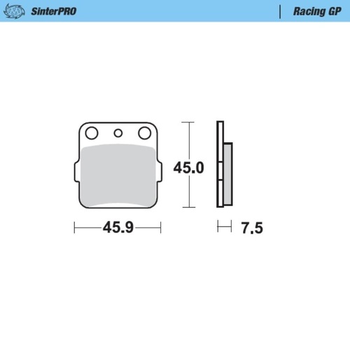 Moto-Master Kawasaki SinterPro Racing GP Rear Brake Pads