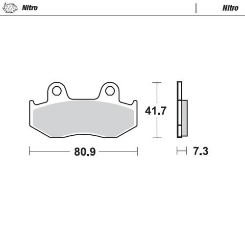 Moto-Master Honda Nitro Rear Brake Pads