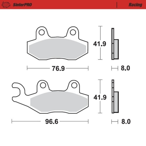 Moto-Master Husqvarna SinterPro Racing Front Brake Pads