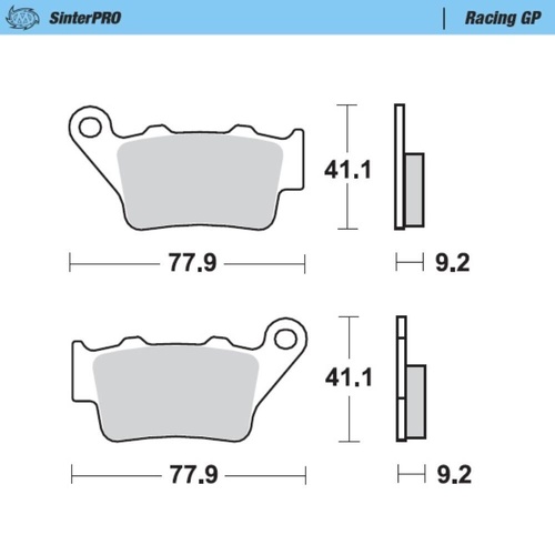 Moto-Master Royal Enfield SinterPro Racing GP Rear Brake Pads