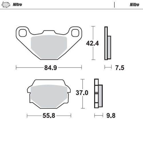Moto-Master Husaberg Nitro Rear Brake Pads