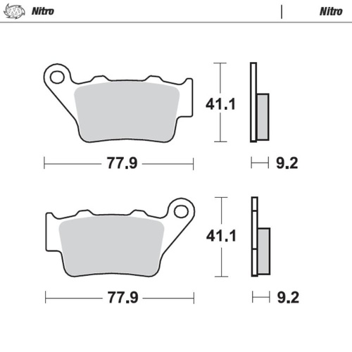 Moto-Master Vertemati Nitro Rear Brake Pads