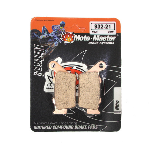 Moto-Master Alfer Nitro Rear Brake Pads VRE 125 4-stroke 2000-On