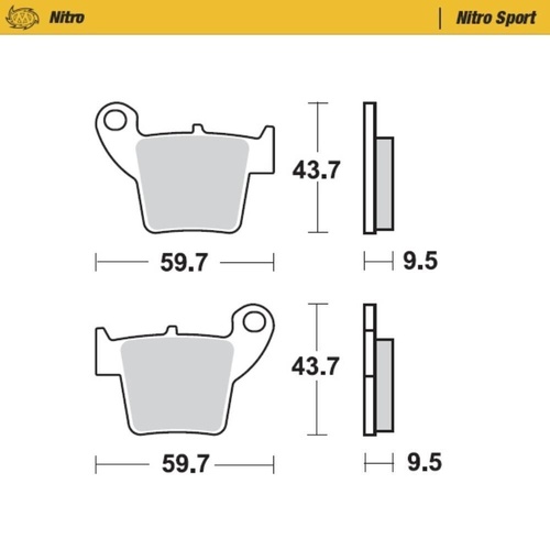 Moto-Master Surron Nitro Sport Rear Brake Pads