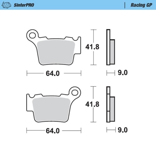 Moto-Master BMW Rear MXC Caliper (MM-210109 & MM-210114) Brake Pads