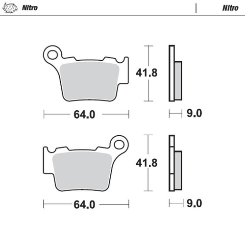 Moto-Master SWM Nitro Rear Brake Pads